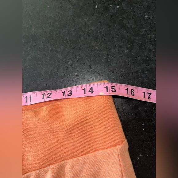 UEC FREE PEOPLE STRETCH Jogger Pant PEACHY ORANGE Cargo Pockets High Waist SZ S - Picture 12 of 14